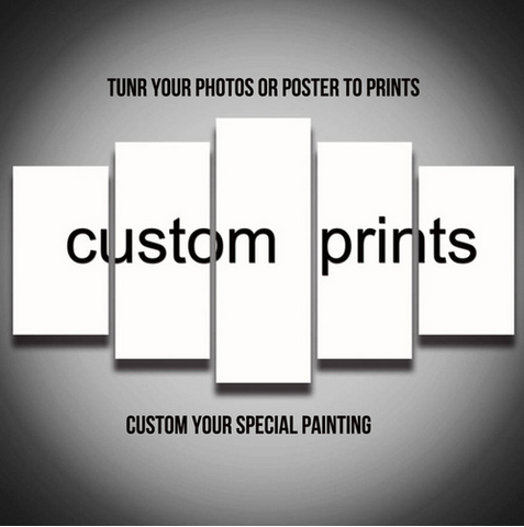 Custom Print your picture on canvas Custom Canvas Printing Print with your photos ► Photo 1/5