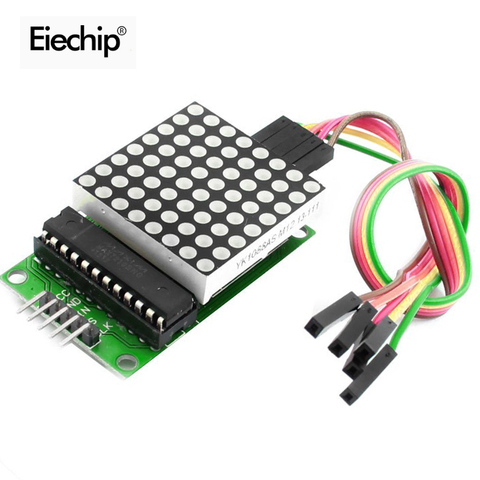 LED Display MAX7219 Dot Led Matrix Module 8*8 MCU Control Module For Arduino 5V Interface Module 8x8 Output Input Common Cathode ► Photo 1/1