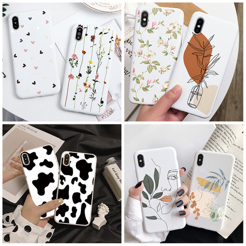 Soft TPU Case For Xiaomi Mi Redmi Note 9 10 10T 9T 8T 8 9A 7A 7 9S Pro Lite A1 A2 F1 6X 5X X3 NFC Case Face Line Bags Fundas ► Photo 1/6