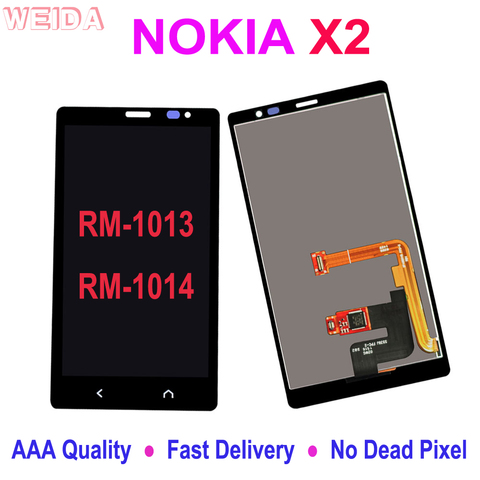 WEIDA 4’’ For NOKIA X2 LCD Display Touch Screen Digitizer Assembly For NOKIA X2 Dual RM-1013 RM-1014 X2DS Display with Tool ► Photo 1/6