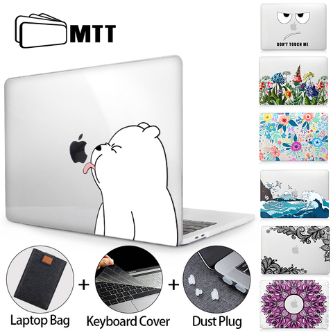 MTT Cut Cartoon Case for Macbook Air Pro 11 12 13 15 16 Touch Bar Crystal Hard Cover For Macbook Pro 13 funda a2289 a2251 a1278 ► Photo 1/6