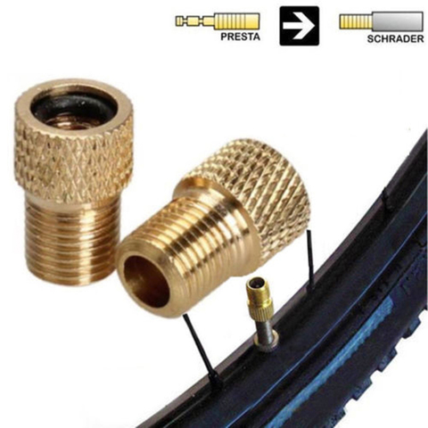 1 Pcs High Quality Schrader To Presta Bike Cycle Valve Converter Air Car Pump Valve Adaptor Tube Cylcing Accessories ► Photo 1/6
