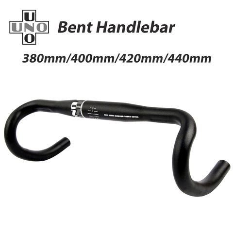 UNO Road Bike Handlebar Ultralight Bicycle Handle Drop Bar Racing Bicycle Bent Handlebar 31.8 380/400/420/440mm Bike Accessories ► Photo 1/6