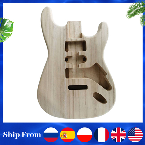 ST Unfinished Handcrafted Electric Guitar Body Guitar Barrel Replacement Parts For ST style Electric Guitars DIY Parts ► Photo 1/6