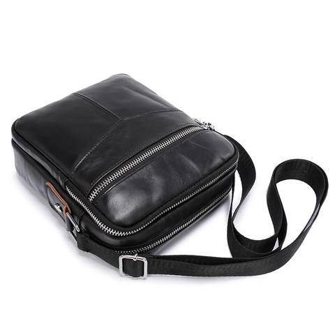 New Men Shoulder Bag Leather Crossbody Bag High Quality Male Bag Genuine Leather Handbag Capacity Men Messenger Bags Tote Bag ► Photo 1/6