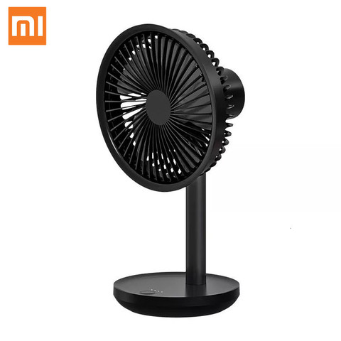 Xiaomi SOLOVE 5W USB Desktop Table Fan 4000mAh USB Rechargeable 3 Modes Wind Speed Cooling Oscillating Black Fan 3Colors ► Photo 1/6