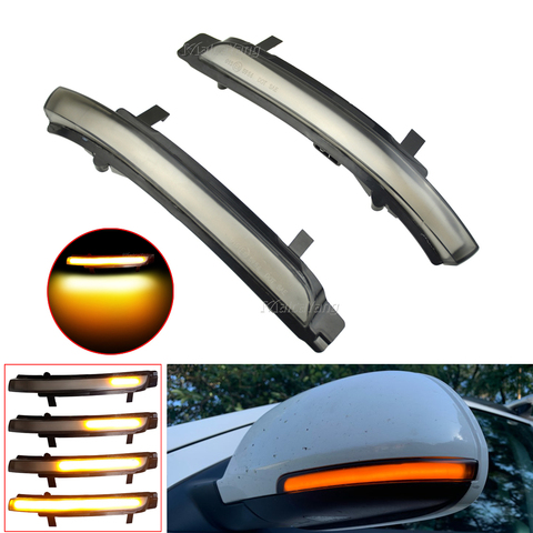 2 PCS For Skoda Octavia 2009-2013 SUPERB 2008-2014 Dynamic LED Turn Signal Blinker Mirror Flasher Light Sequential Lamp ► Photo 1/6