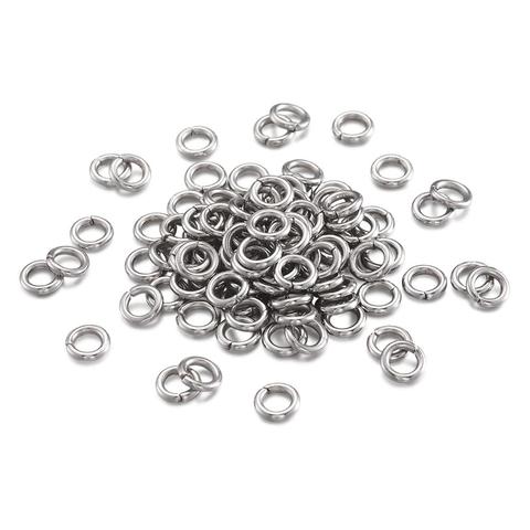 10g 3 4 5 6 7 8mm Stainless Steel Jump Rings Split Rings Connectors For Handmade DIY Jewelry Finding Making Accessories ► Photo 1/6