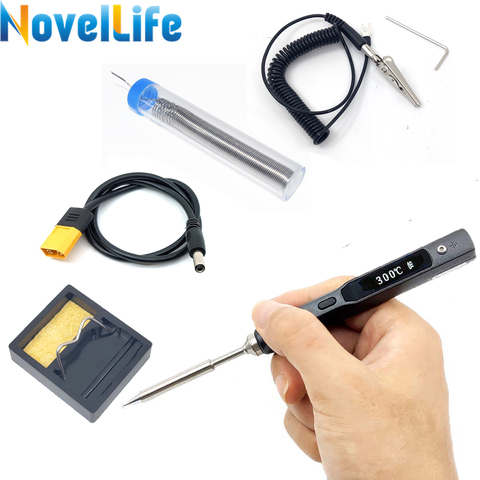 65W Mini TS100 Electric Soldering Iron Portable Adjustable Temperature Digital Solder Station OLED Display STM32 Programmable ► Photo 1/6