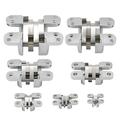 Stainless Steel + Zinc Alloy Door Hinges for Heavy Doors Furniture Hardware Hidden Hinge Folding Hinge ► Photo 1/6