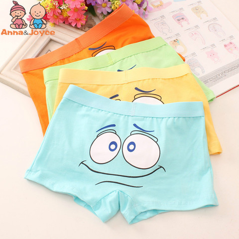 6Pcs/lot Cartoon Kids Boys pure Cotton Underwear 100%cotton
