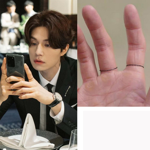 Korean Drama 이동욱 Thin Chain Rings for Women Couples Unisex Knuckle Ring Tale of The Nine Tailed Lee Dong Wook Gift ► Photo 1/6