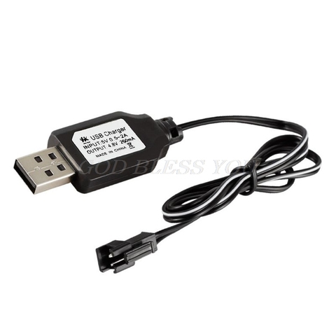Charging Cable Battery USB Charger Ni-Cd Ni-MH Batteries Pack SM-2P Plug Adapter 4.8V 250mA Output Toys Car Drop Shipping ► Photo 1/6