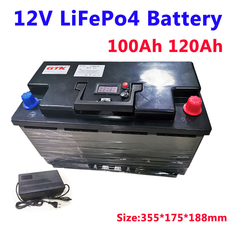 Gtk 12v 200ah Lithium Ion Battery Abs Case With Bms For 1200w Inverter  Forklift Agv Solar Energy Storage+10a Charger - Rechargeable Batteries -  AliExpress