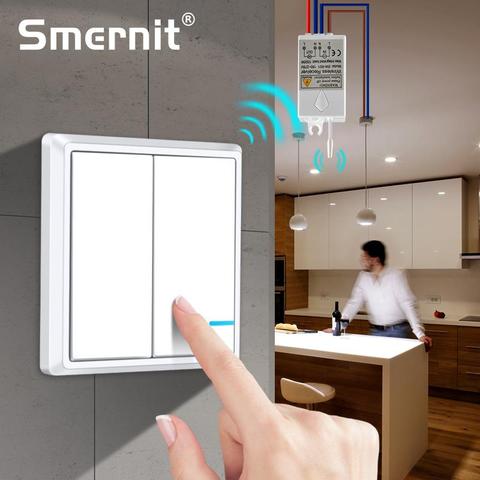 Wireless Light Switch Waterproof Remote Light Switches - No Wiring Quick Create Remote Control Ceiling Lamps LED Bulbs ► Photo 1/6