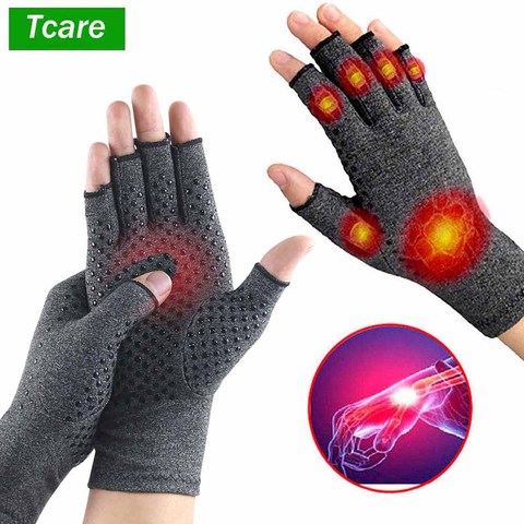 1Pair Anti Arthritis Health Compression Therapy Gloves Rheumatoid Hand Pain Wrist Rest Sport Safety Glove Comfortable ► Photo 1/6