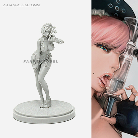 30MM  Resin Kits  Beauty Soldier goddess self-assembled A-154 ► Photo 1/1