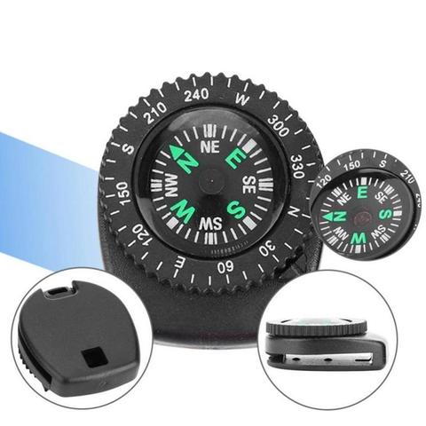 Mini Watch Band Button Compass Bracelet Camping Hiking Outdoor Survival Compass Mini Accessories Pocket T7C5 ► Photo 1/1