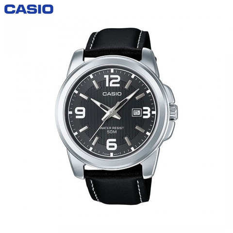  Quartz Wristwatches Casio MTP-1314PL-8A mens watch wrist accessories	 Leather strap 	 ► Photo 1/2