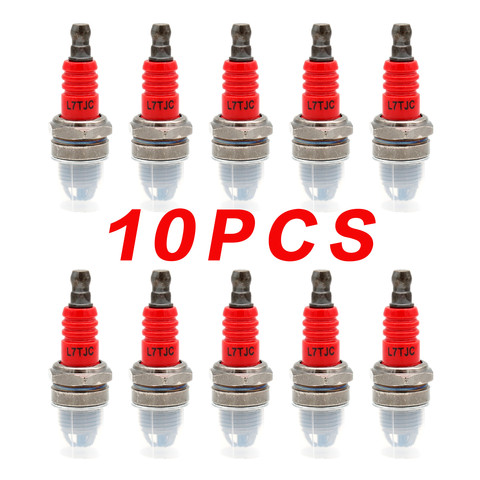10 Pieces L7TJC spark plug for gasoline chainsaw and brush cutter ► Photo 1/6