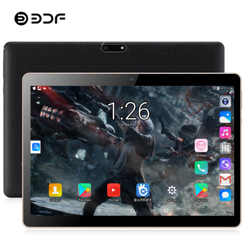BDF 10 Inch Tablet Pc 1GB RAM 16GB ROM Google Play Dual SIM Phone Call Quad Core WiFi Android Tablets 10.1 IPS 1280*800 Tablet ► Photo 1/6