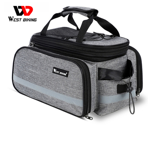 WEST BIKING Waterproof Bike Seat Pannier Pack Luggage Cycling Bag 10-25L Bicycle Pannier Bag Rear Rack Trunk Bag With Rain Cover ► Photo 1/6