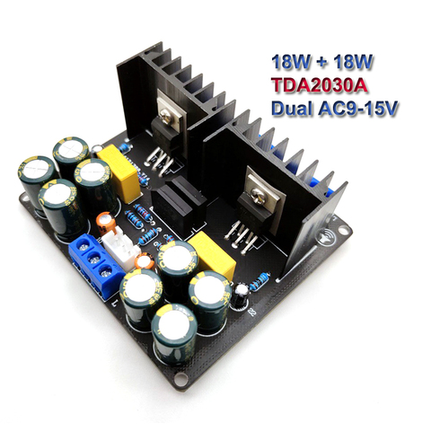2*18W TDA2030A Power Audio Amplifier Board Class AB Stereo HiFi Amplificador Home Theater DIY AMP ► Photo 1/5