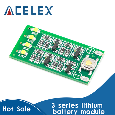 3S 11.1V 12V 12.6V Lithium Battery Capacity Indicator Module Lipo Li-ion Power Level Display Board 3 Series 9-26V ► Photo 1/6