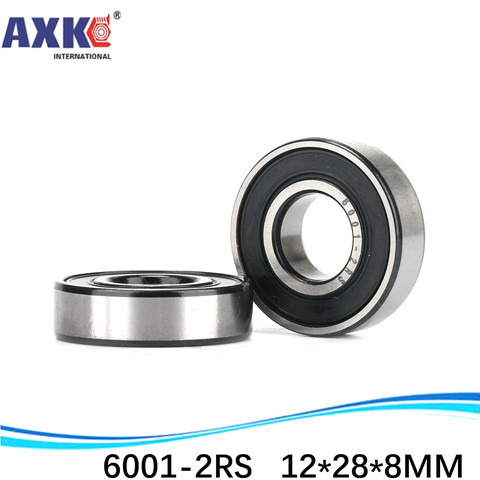 (1pcs) High quality deep groove ball bearing double rubber sealing cover 6001-2RS 12*28*8 mm ► Photo 1/6