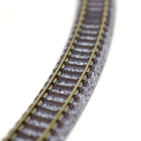 1:160 N Scale Model Train Track Plastic Railroad Model Train Toy Miniature Diorama Train Scene Making Material Railway Track Kit ► Photo 1/6