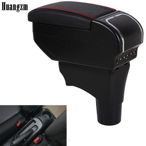 For Nissan March Micra K13 MK4 IV armrest box central Store content Storage box with cup holder ashtray 9USB interface 2010-2017 ► Photo 1/6