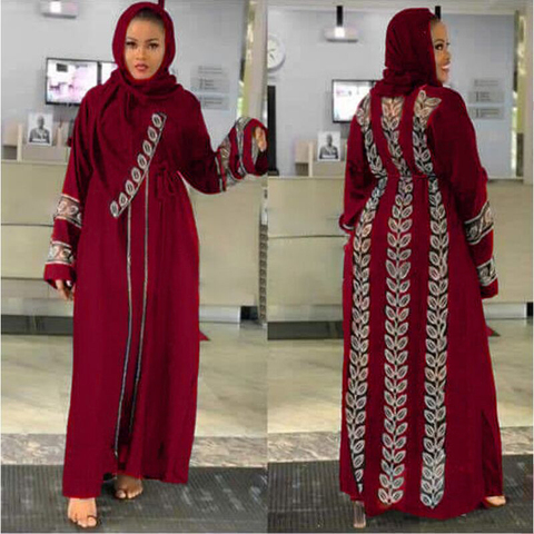 MD Bangladesh Muslim Hijab Abayas Women Dubai Caftan Robe Plus Size Boubou Woman Jalabiya Turkish Dresses Diamond Gown Islam ► Photo 1/6