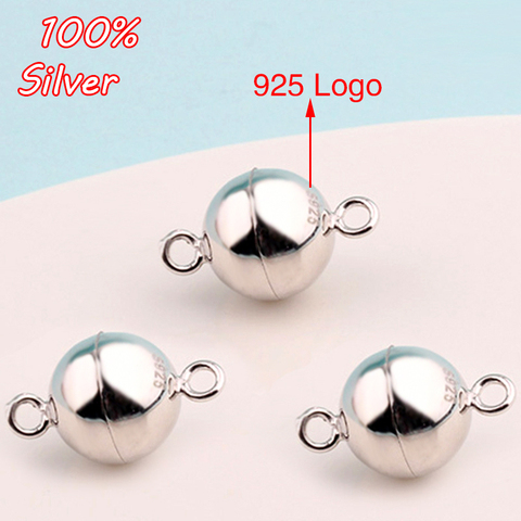 Magnetic Clasp Converter in Sterling Silver, Strong Magnet Necklace Clasp  925 Sterling Silver 