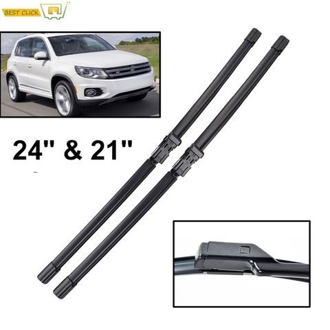 Misima Windshield Windscreen Wiper Blades For VW Tiguan 2016 2015 2014 2013 2012 2011 2010 2009 2008 2007 Front Window 24