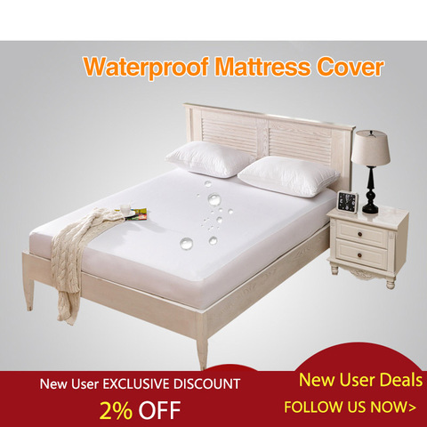 Waterproof Bed Cover Smooth Mattress Protector Cover for Bed Wetting Breathable Anti-mite Mattress Pad Cover for Mattress ► Photo 1/6