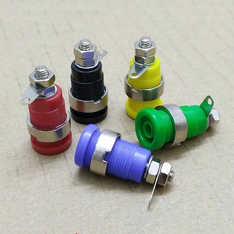 10PCS 4MM Binding Post Multimeter instrument Banana Socket High-voltage sheathed terminal Test Probe connector ► Photo 1/3