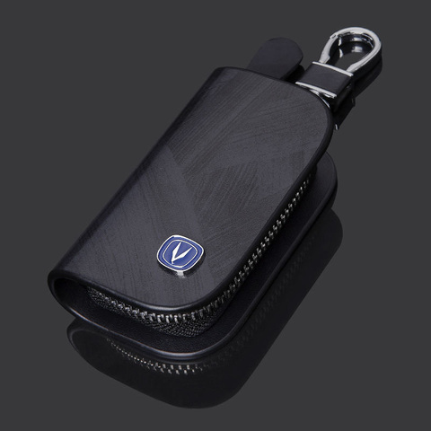 1PCS Leather Car Key Cover Case For Changan Cs35 Plus  CS55  CS75 CS95 CS85 CS35 CS15 EADO  CX20 CX30 CX70 With For Changan Logo ► Photo 1/6