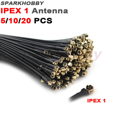 SPARKHOBBY 5/10/20 PCS Black IPX IPEX IPEX1 145mm 2.4G Receiver Antenna Connector Cable For Frsky TFR6A GRX8 V8FR X8R TFR8SB ► Photo 1/6