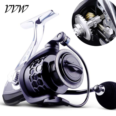 New Hot Sale 13BB Fishing Reel Full Metal Spinning Reel Metal Handle Foot Spool Baitcast Reel Carp Fishing Reels ► Photo 1/5