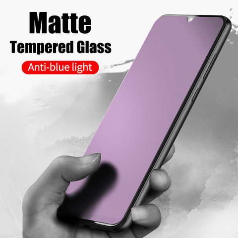 Anti Fingerprints Matte Frosted Anti Purple Light Tempered Glass For Xiaomi Redmi Note 7 8 K20 Pro MI A3 CC9e 9T Pro 9 Lite ► Photo 1/6