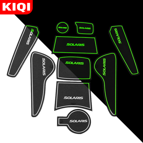 Car Gate Slot Pad Mats Fit for Hyundai Solaris 2011 - 2016 Accessories Auto Door Groove Interior Non-slip Mats Dust Mat ► Photo 1/4