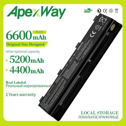 6600MAh 10.8V 6Cells Laptop Battery for Toshiba Satellite PA5024U-1BRS 5024 5023 C850 C855D PA5023U-1BRS PA5024 PA5023 PA5024U ► Photo 1/4