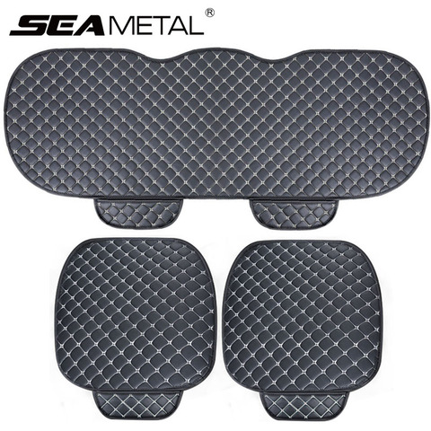 Universal Car Seat Covers Set Leather Car Seat Protector PU Car Interior Seats Cushion Mats Chair Carpet Pads Auto Accessories ► Photo 1/6