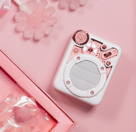 New Divoom Espresso AI Intelligent Bluetooth Wireless speaker Mini Metal portable Music smart Player FM radio ► Photo 1/6