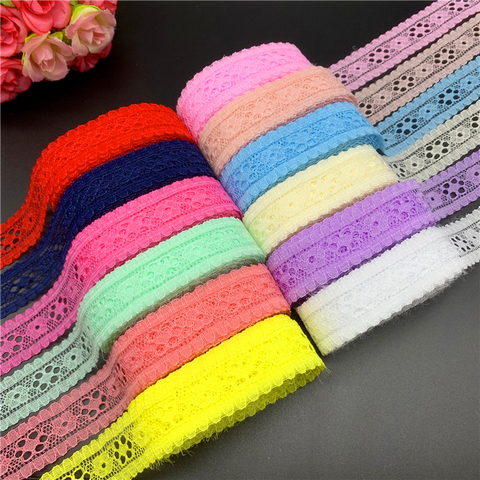 5yards/Lot 20mm Lace Ribbon Embroidered Lace Fabric Trim Decoration DIY Handmade Sewing Crafts Latest African Laces Fabric ► Photo 1/2