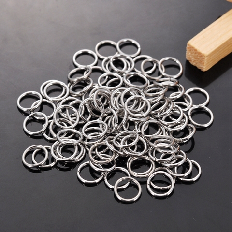 500PCs 304 Stainless Steel Opened Jump Rings Round Silver Color 4mm/5mm/6mm/7mm/8mm DIY Making Earring Jewelry Findings ► Photo 1/6