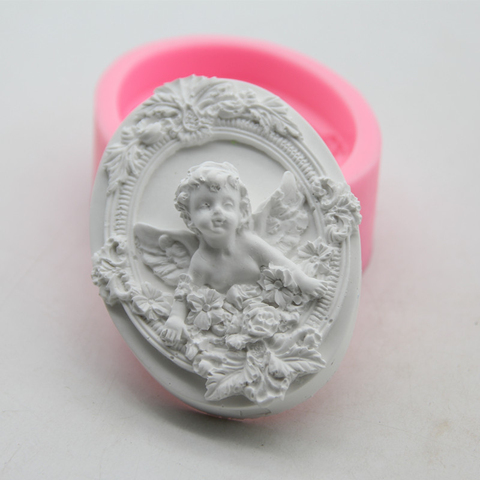 DIY Silicone Fondant Cake Cute Angel Cupid Soap Making Tools Chocolate Candly Clay Resin Mold Aromatherapy Decorating Crafts ► Photo 1/6