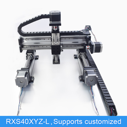 XYZ Automatic Gantry Robot CNC Linear Module Guide Ball Screw Rail Slide Motion Actuator Workbench Robotic Arm Z Axis 100 mm ► Photo 1/5