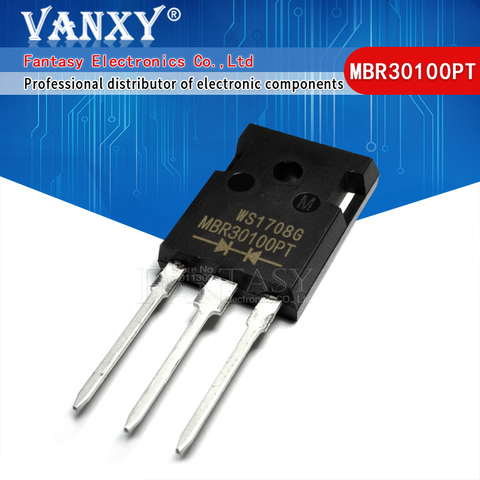 5PCS MBR30100PT TO-247 MBR30100 TO-3P 30100PT 30A 100V Schottky diode ► Photo 1/2