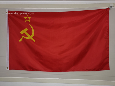 SOVIET USSR RUSSIA National Flag custom All over the world Flag 3X5FT 150X90CM Banner Metal holes Grommets ► Photo 1/6